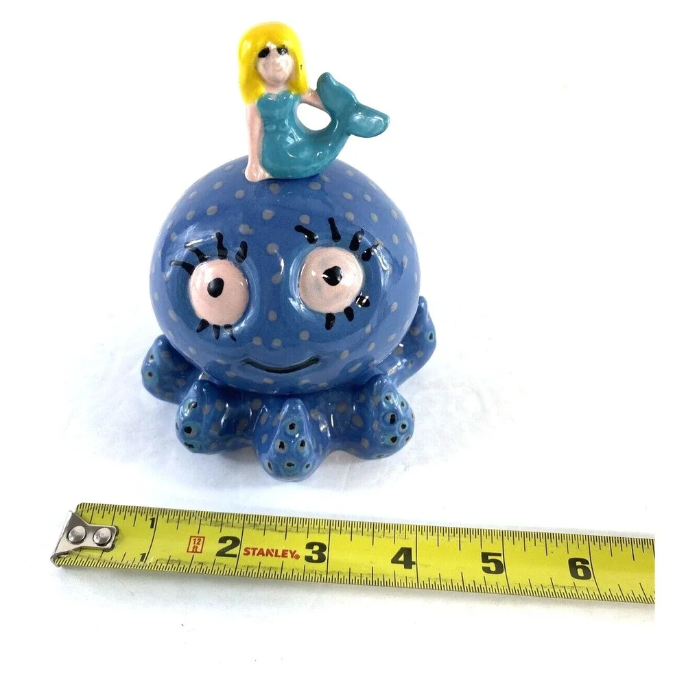 Vintage Mermaid on Octopus Figurine 5